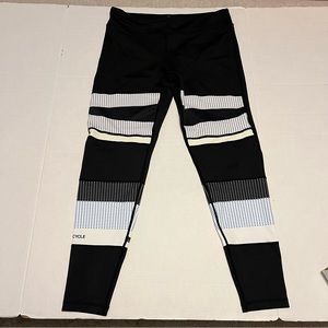 SoulCycle x Lilybod Blue Dot Detail Legging Black Size large